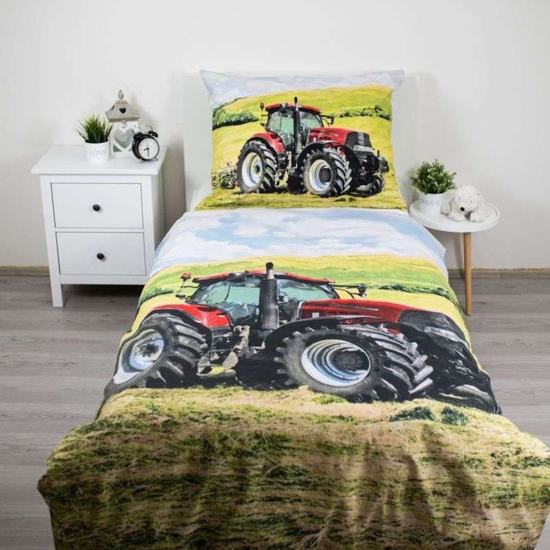 Novinka 2026 – Oboustranné bavlněné povlečení TRAKTOR 140x200 / 70x80 cm – 100% bavlna