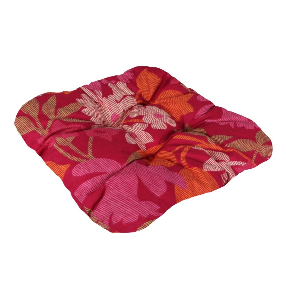 NOVINKA 2026 - PODSEDÁKY NA STOLIČKY - KVETY - ČERVENÉ 40x40 cm