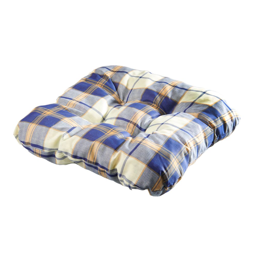 NOVINKA 2026 - PODSEDÁKY NA STOLIČKY - KOCKY - MODRÉ 40x40 cm