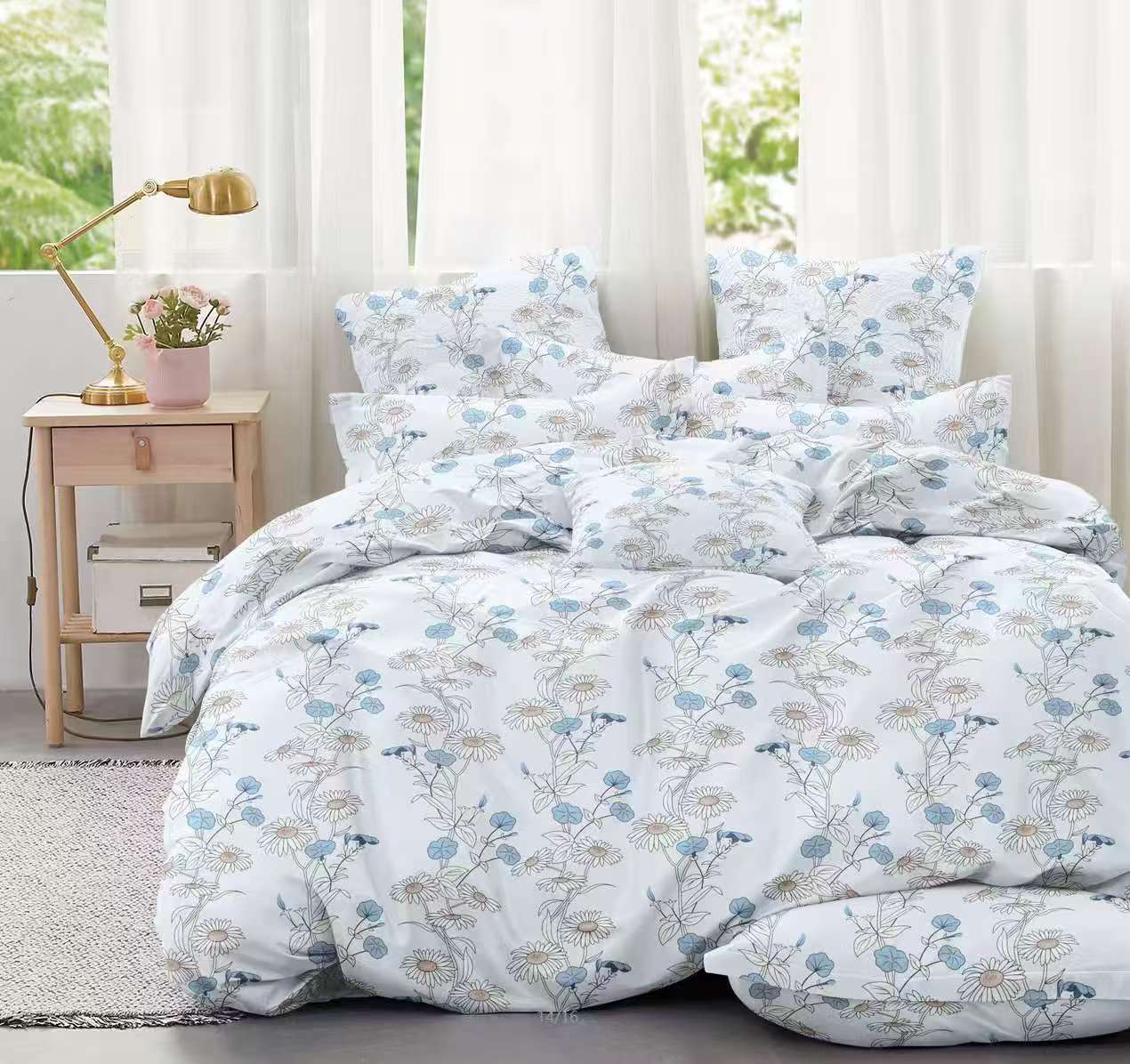 NOVINKA 2026 ! LUXUSNÍ BAVLNĚNÉ POVLEČENÍ na 2 postele -140×200/70×90 cm - HANA + prostěradlo zdarma