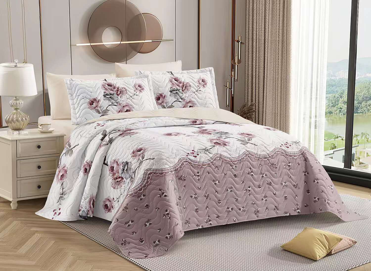 NOVINKA 2026 ! OBOUSTRANNÉ BAVLNĚNÉ POVLEČENÍ na 2 postele -140×200/70×90 cm - Porthos + prostěradlo zdarma !