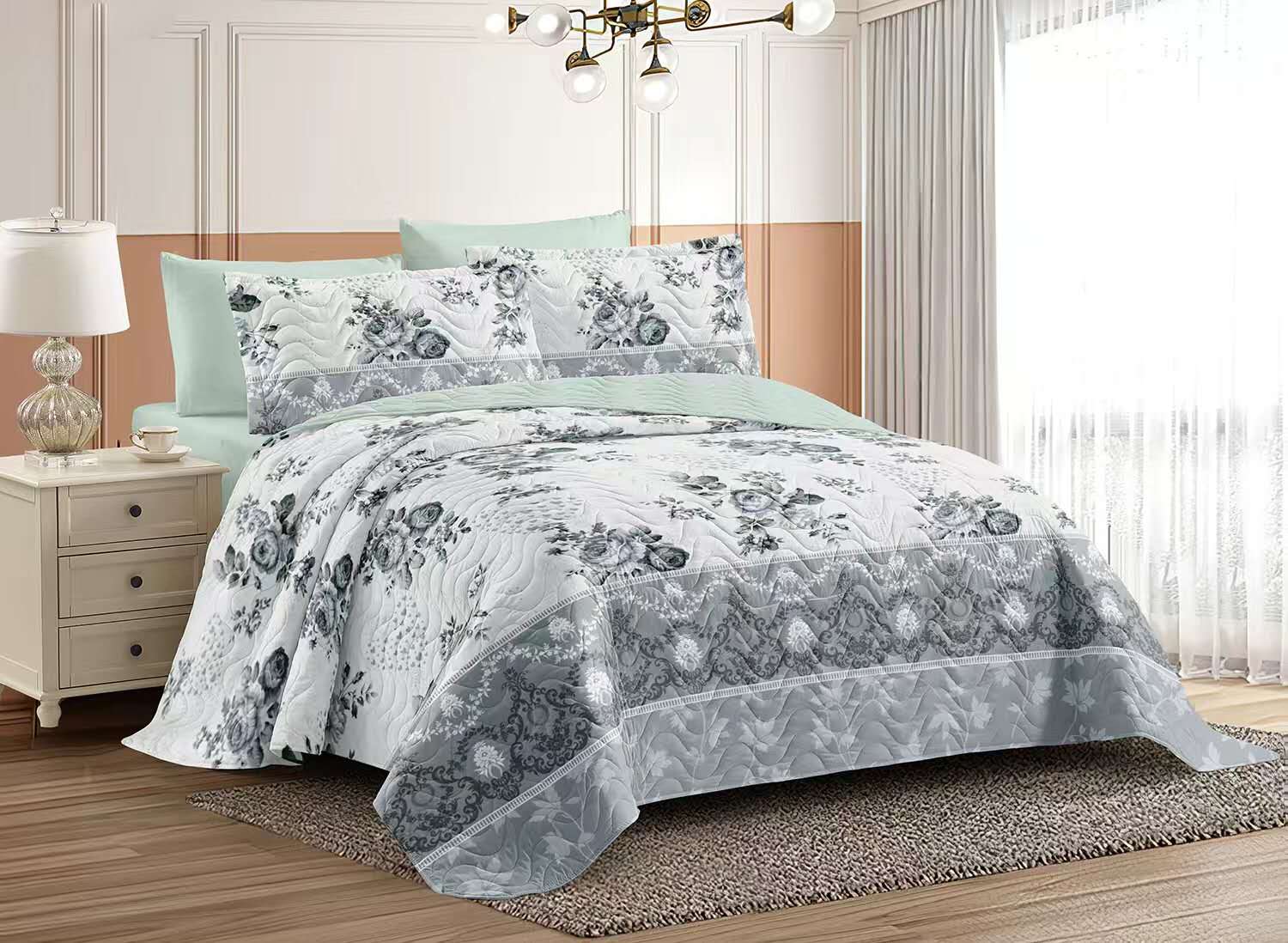 NOVINKA 2026 ! OBOUSTRANNÉ BAVLNĚNÉ POVLEČENÍ na 2 postele -140×200/70×90 cm - Fidel + prostěradlo zdarma !