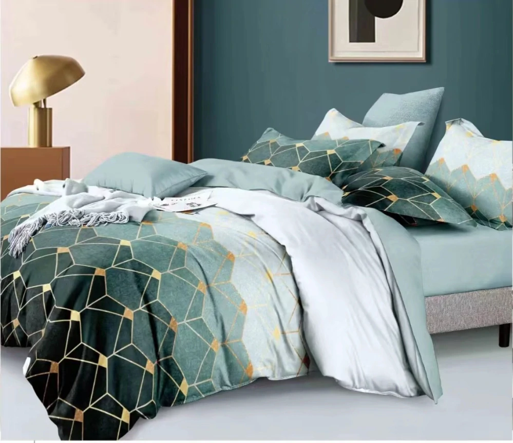 NOVINKA 2026 - LUXUSNÉ BAVLNENÉ OBLIEČKY ATHÉNA - GREEN 140x200/70x90cm 