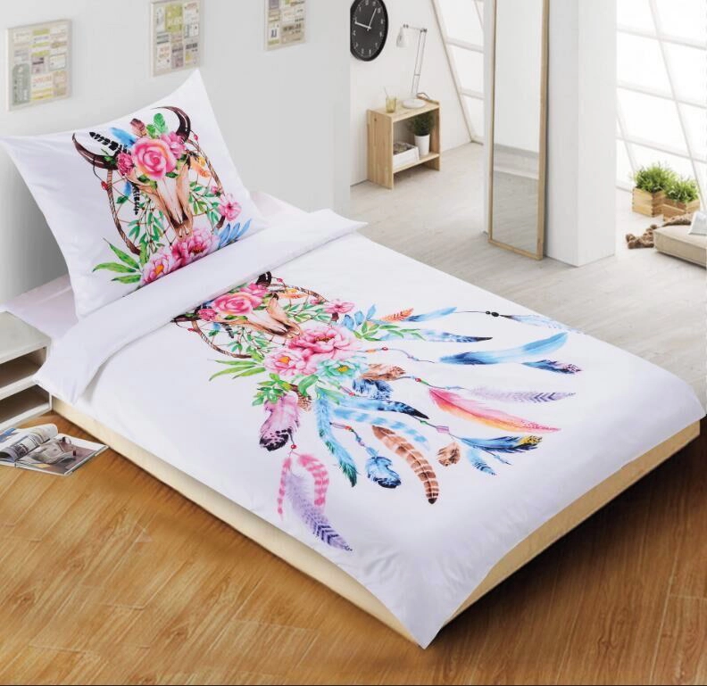 TOTÁLNÍ MASAKR CEN ! POVLEČENÍ S 3D EFEKTEM 140X200/70X90cm - INDIÁN