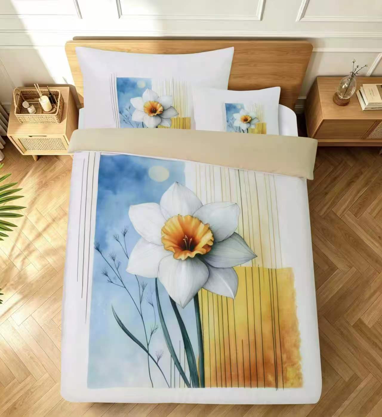 Novinka 2026 – Exkluzívne Obliečky s 3d efektom NARCISKA 140x200/70x90cm + obliečka na vankúšik ZADARMO -