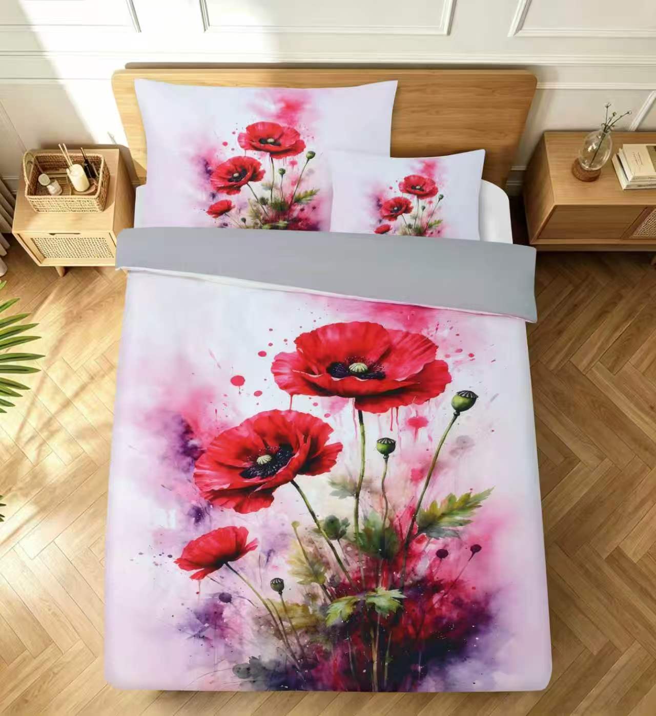 Novinka 2026 – Exkluzívne Obliečky s 3d efektom VLČIE MAKY 140x200/70x90cm + obliečka na vankúšik ZADARMO -