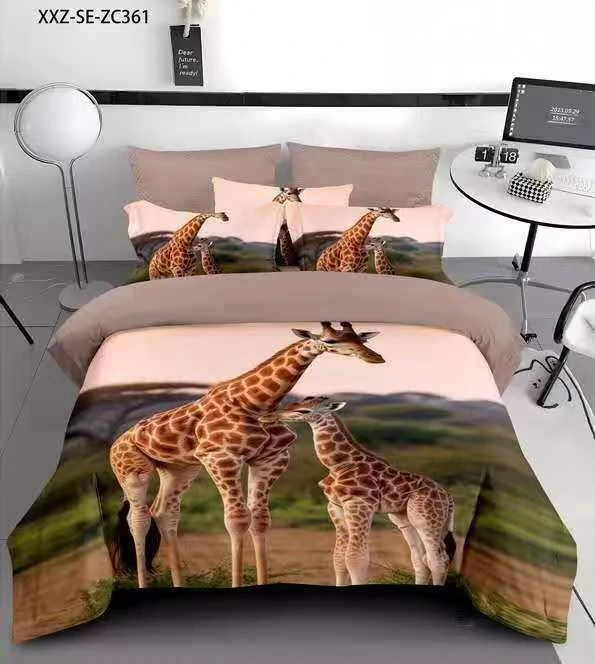NOVINKA 2026 - Bavlnené 3D obliečky ŽIRAFA pre 2 postele 140×200 / 70×90 cm + PROSTIERADLO ZADARMO-