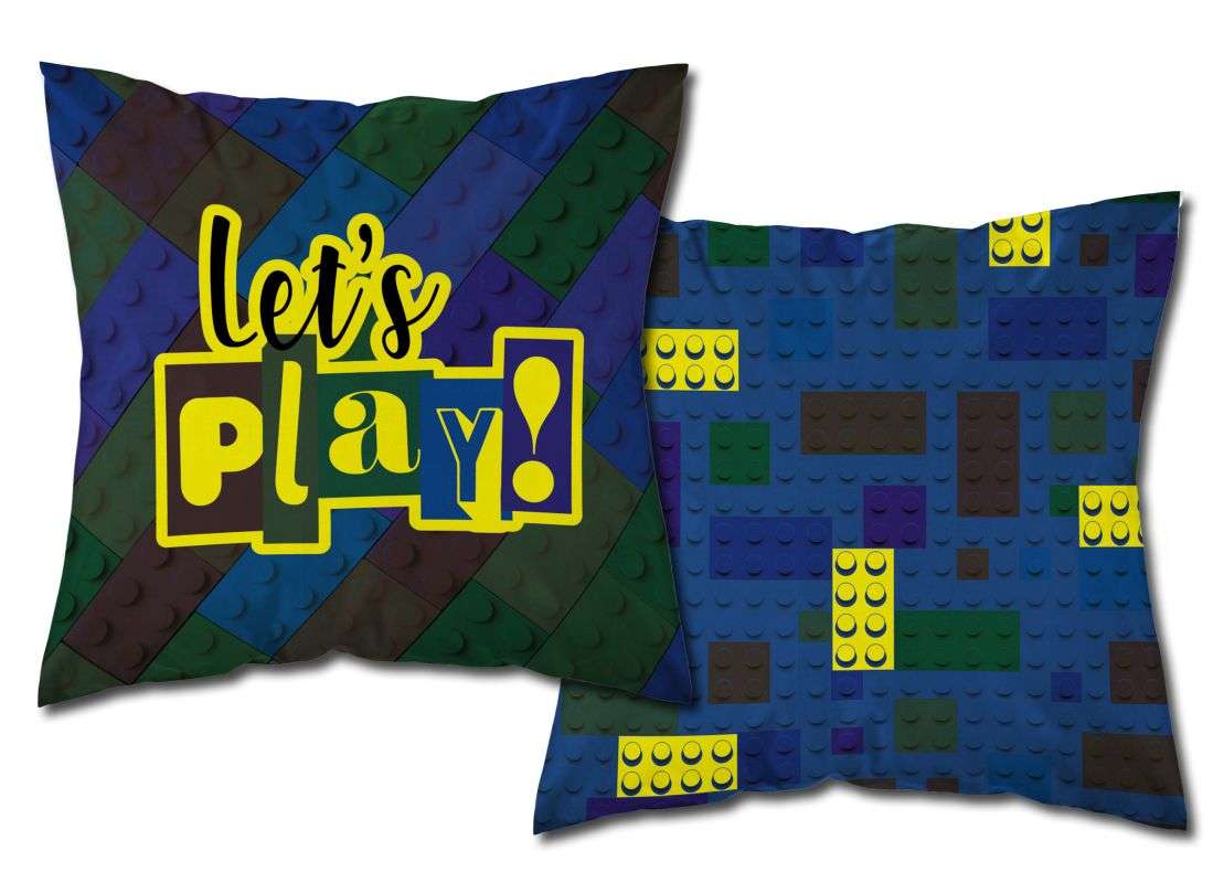 Vankúšik LEGO svietiaci 40×40 cm – zábavný doplnok pre malých staviteľov