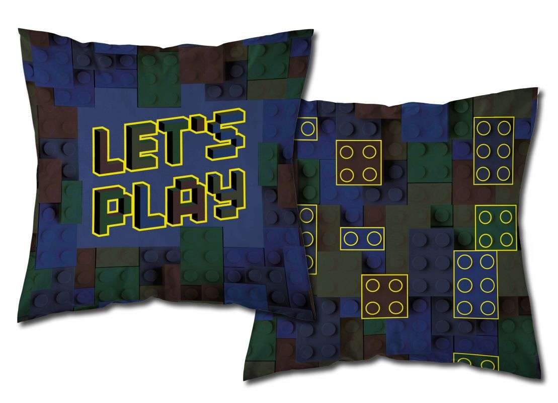 Vankúšik LEGO Kocky svietiace 40×40 cm – hravý doplnok pre fanúšikov LEGO
