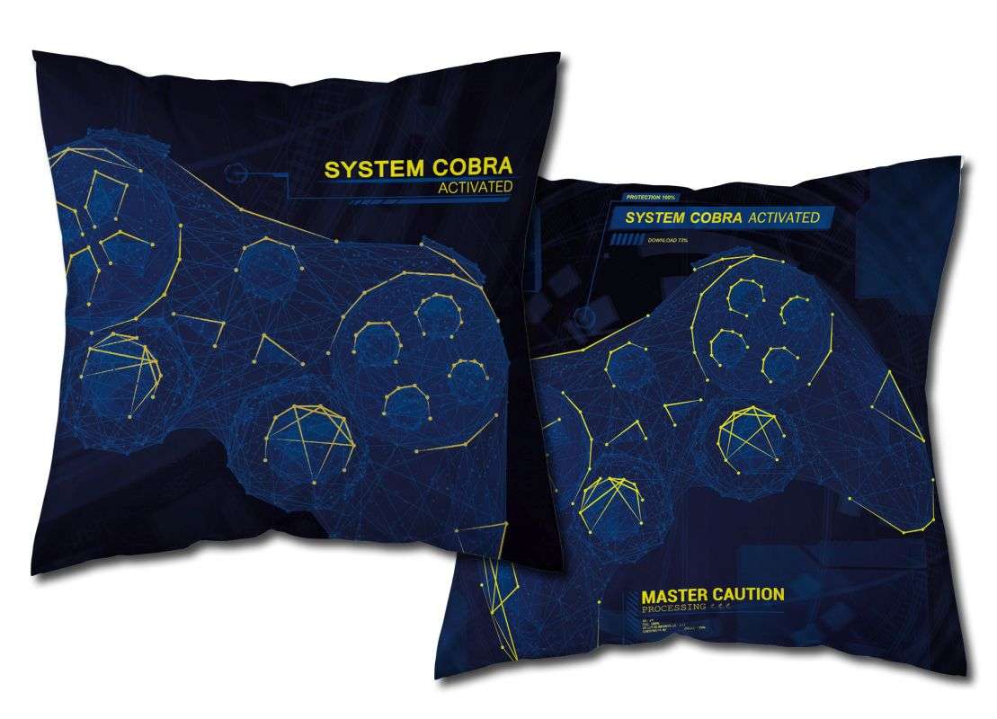 Polštářek Game svítící 40×40 cm – stylový doplněk pro hráče