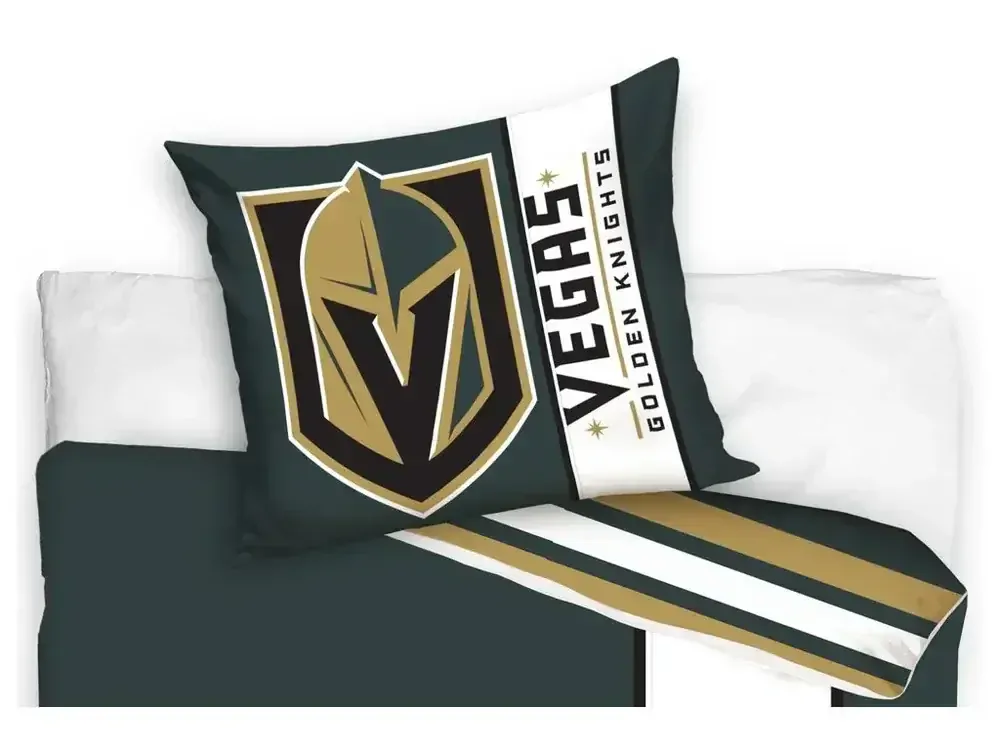 NOVINKA 2026 - Bavlnené obliečky NHL - VEGAS GOLDEN KNIGHTS 140x200/70x90 cm
