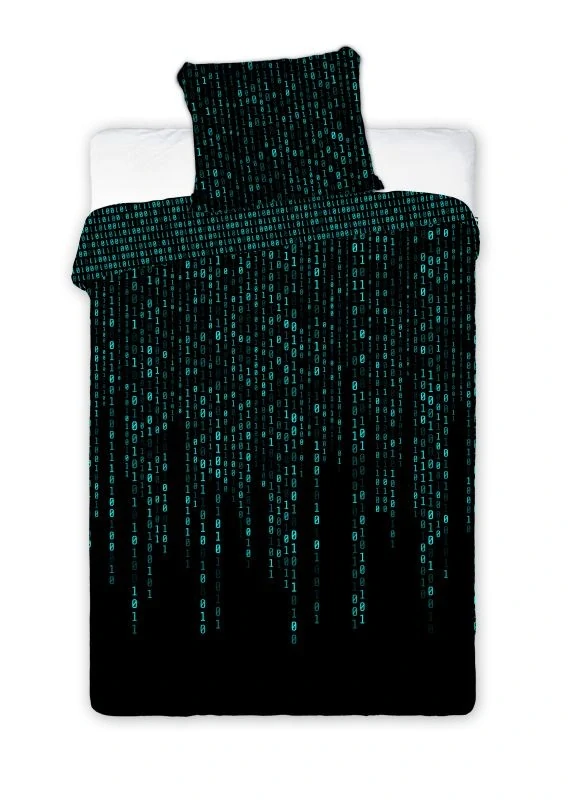 Svietiace obliečky MATRIX – obojstranné, 100% bavlna 140×200 / 70×80 cm (NOVINKA 2026)