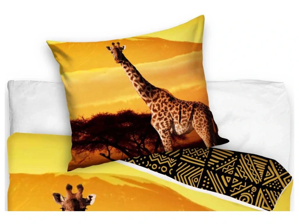 Novinka 2026 ! Bavlněné povlečení Žirafa – 140x200 / 70x90 cm