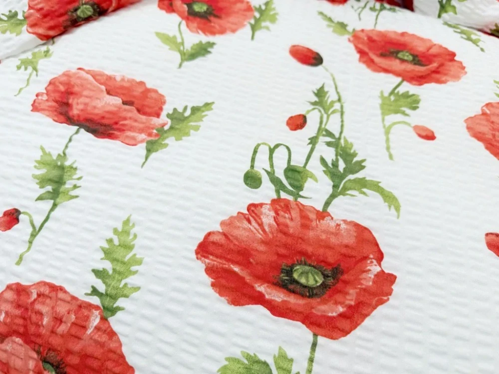 LUXUSNÉ PREDĹŽENÉ KREPOVÉ OBLIEČKY 140x220/70x90 - VLČIE MAKY