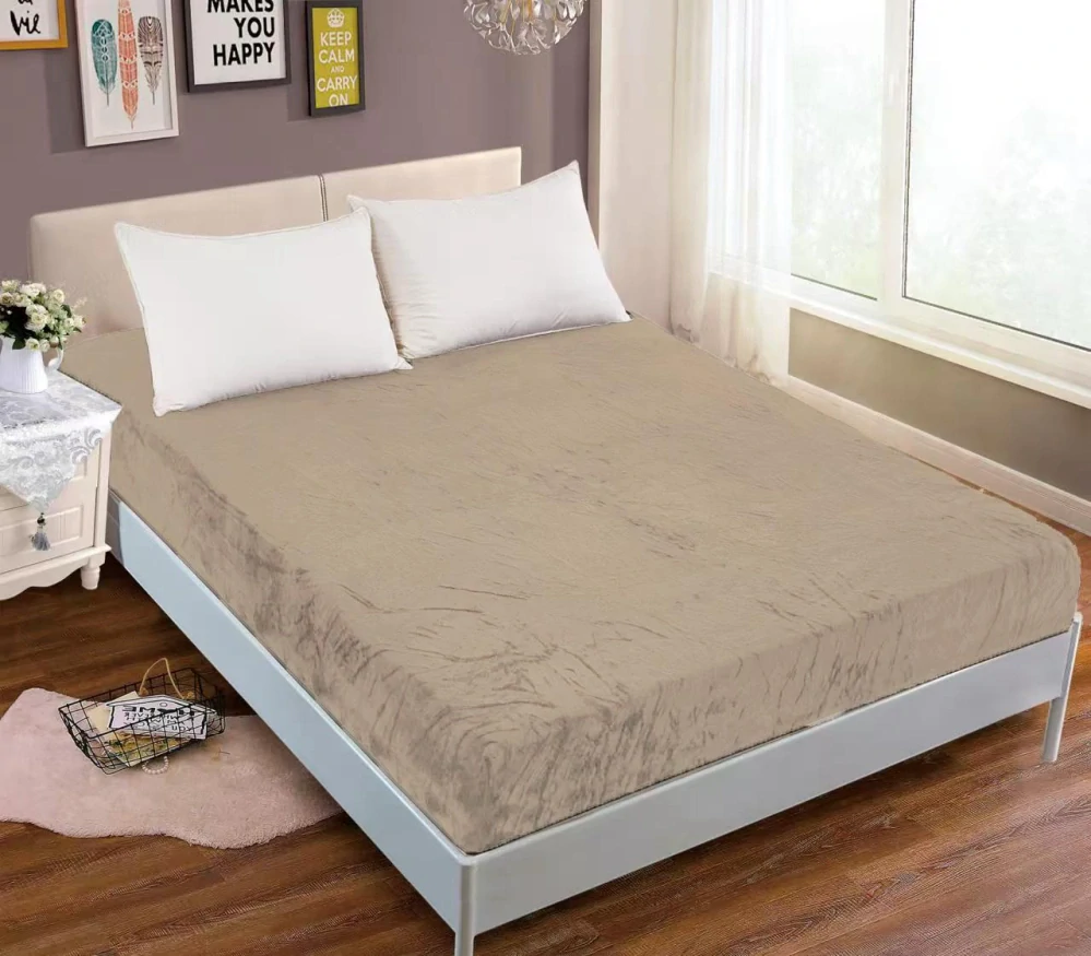 TOTÁLNY MASAKR CIEN - PROSTIERADLO MIKROPLYŠ 90x200cm - SVETLO HNEDÉ