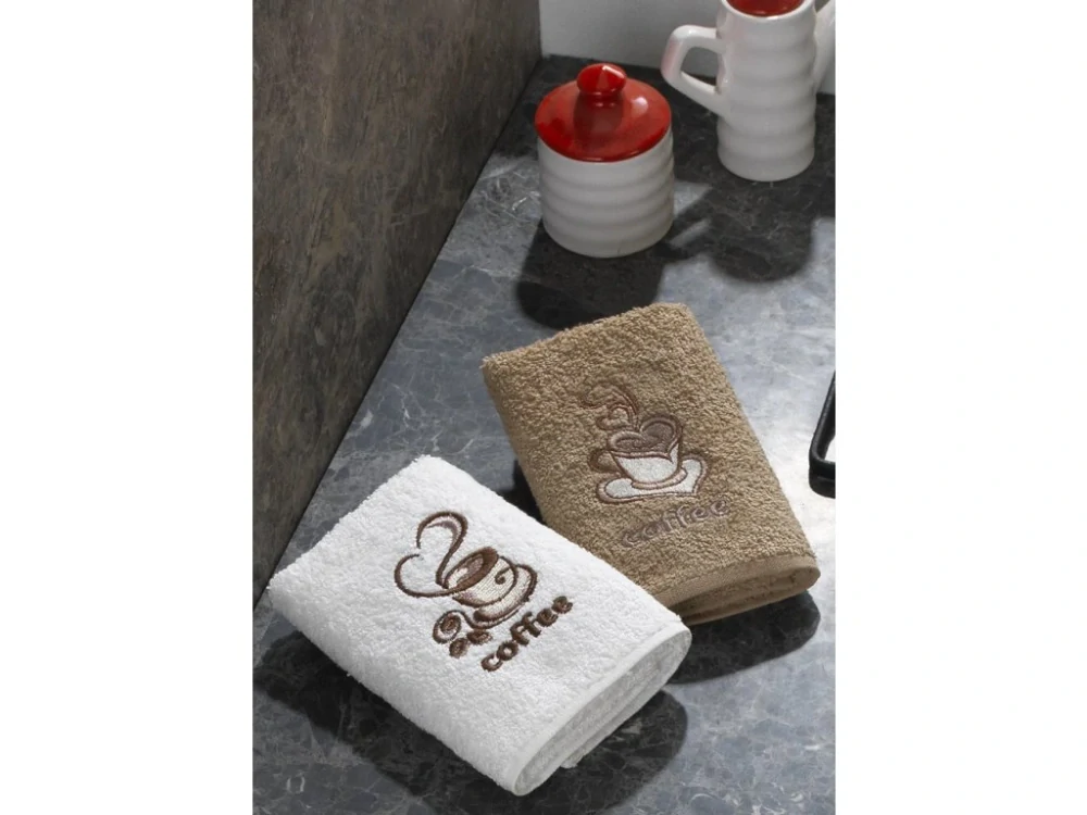 DÁRKOVÁ SADA FROTÉ RUČNÍČKŮ 3 KS - ČAS NA KÁVU