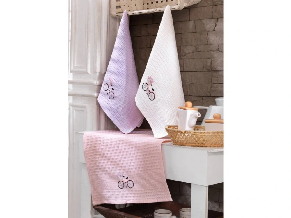  Darčeková sada vaflových utierok 3 ks - bicykel