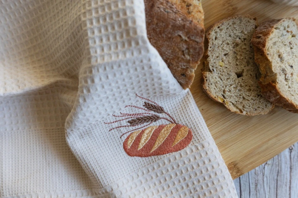 Vyšívané vaflové Utěrky - dárková sada 2 ks  č.15