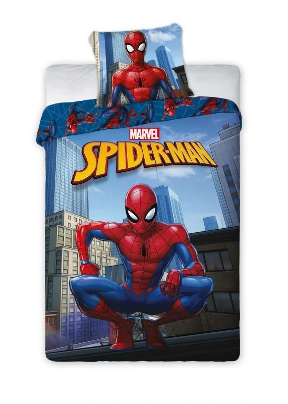 Novinka 2026 – Povlečení Spiderman – Střecha 140x200 / 70x90 cm – 100 % bavlna