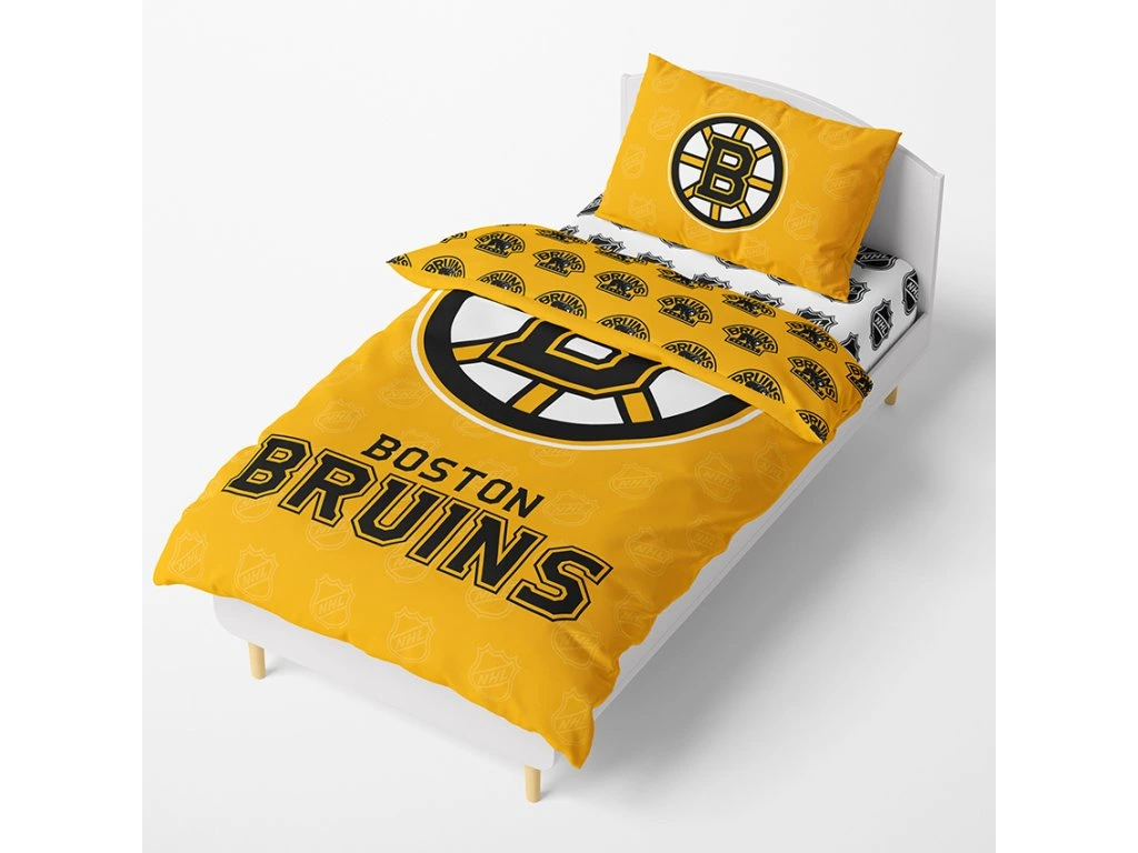 NOVINKA 2026 - Bavlnené obliečky NHL - Boston Bruins 140x200/70x90 cm