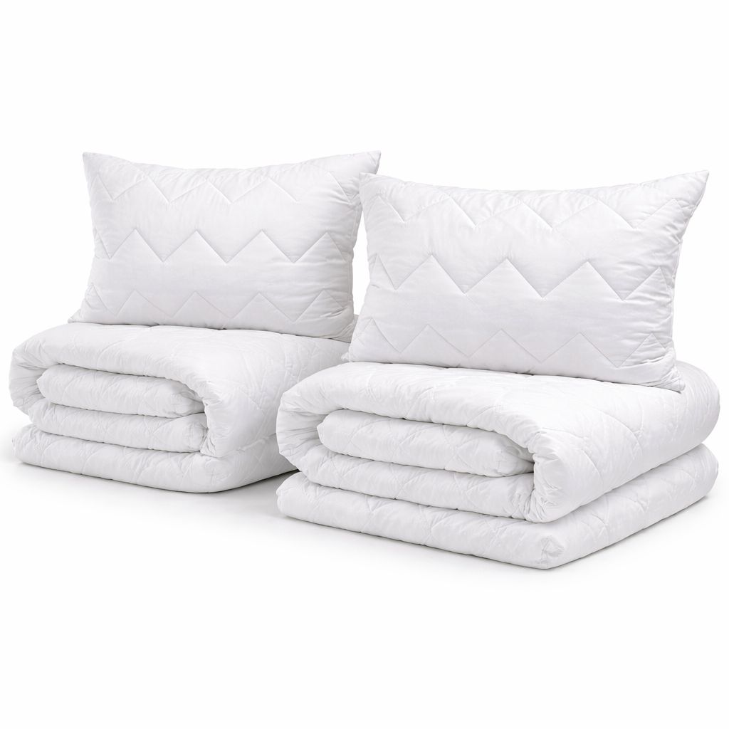 SUPER AKCE ! 2x set přikrývka 140 x 200cm + polštář prošívaný 70 x 90cm + sada utěrek 4 ks ZA 200Kč (8 euro) ZDARMA!