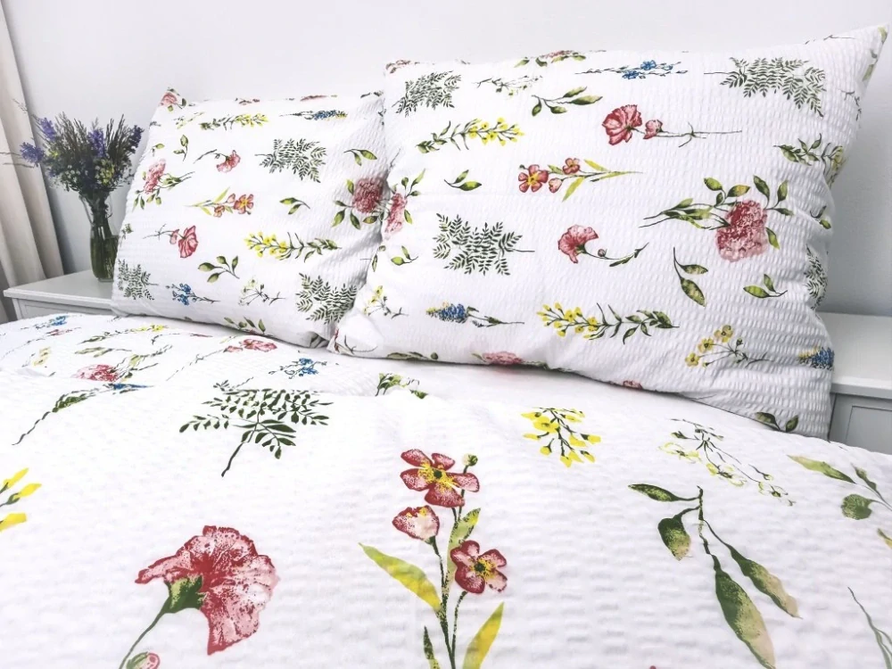 LUXUSNÍ KREPOVÉ POVLEČENÍ 140x200/70x90 - LÉTO